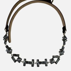 MAX MARA Satin Belt With Crystals In Black, Size S and M available